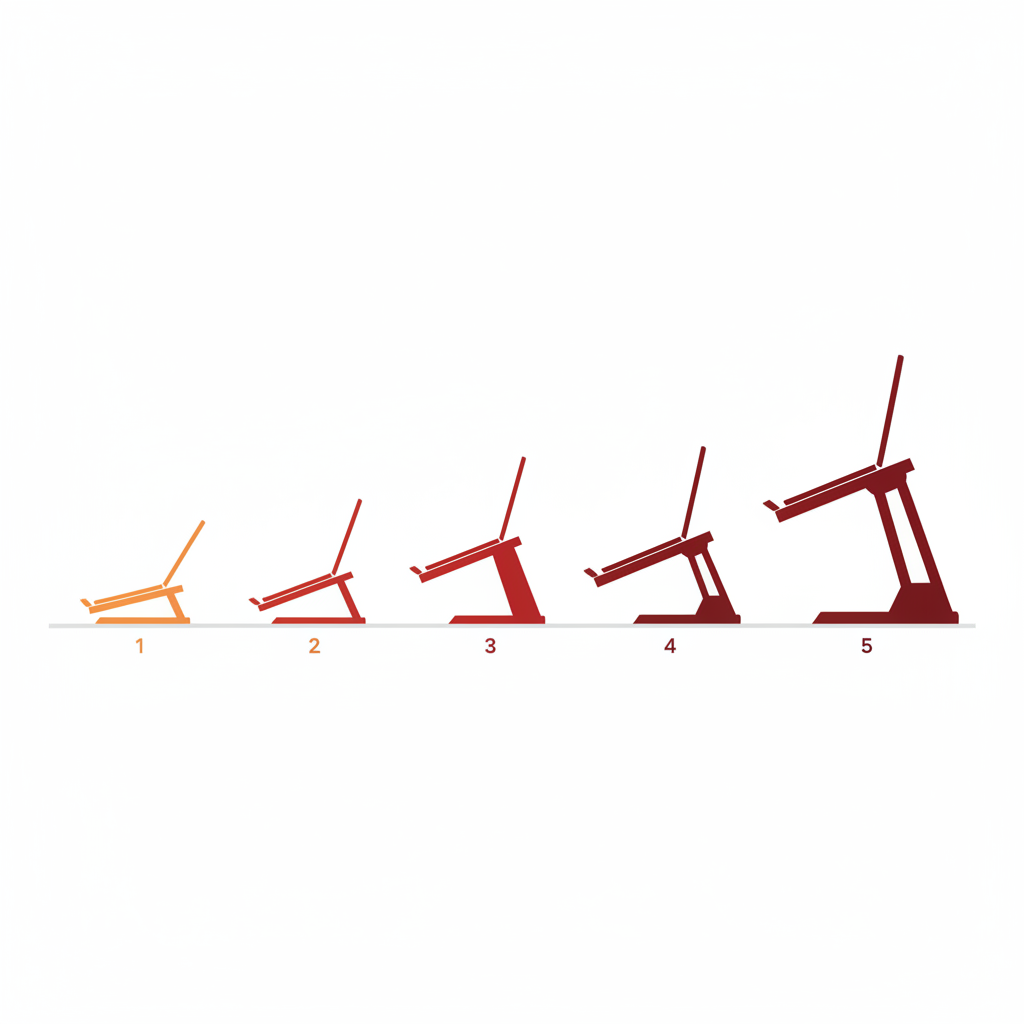 노트북 받침대 추천 5종 — 알루미늄 폴더블·6단 조절·Baseus·UGREEN 수직·XMSJ 카본스틸 가격대별 비교 인포그래픽