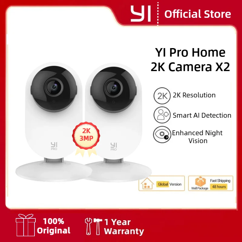 YI 2K 3MP Homekit 보안카메라 — `Apple HomeKit` 직접 연동 베이비·펫 모니터 — AliExpress 어필리에이트 제품 사진 (평점 4.82)