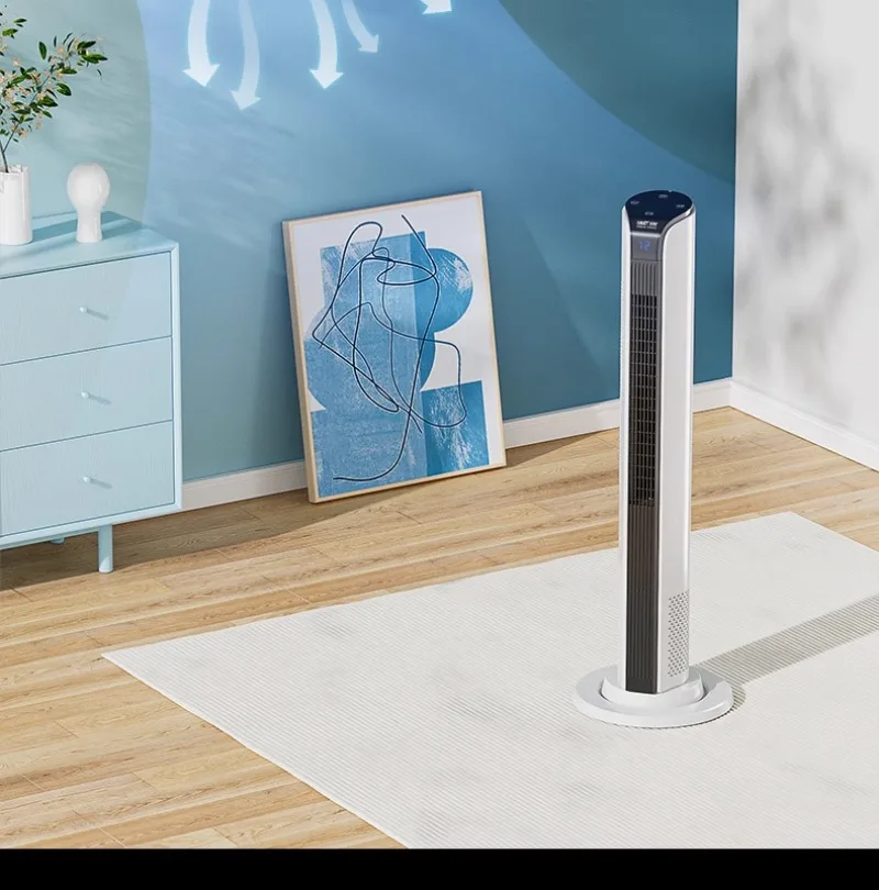 스마트 온도제어 Bladeless 타워팬 — 12시간 타이머·LED 디스플레이 — AliExpress 어필리에이트 제품 사진 (평점 4.4)
