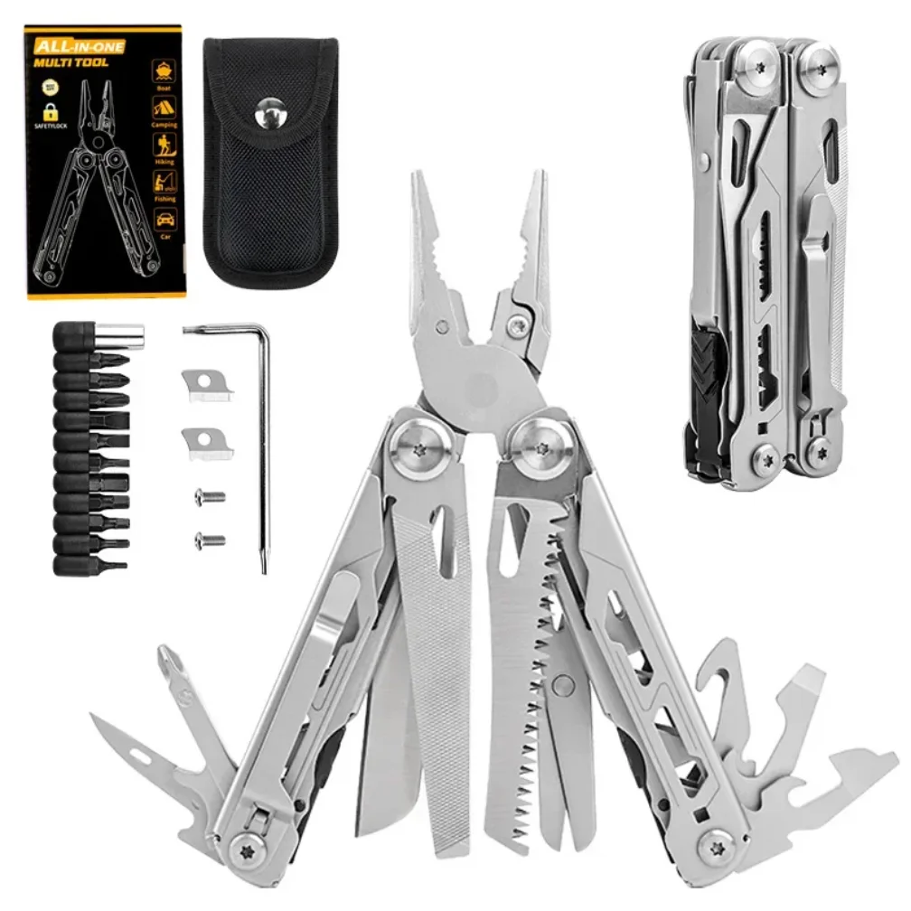 Multifunctional Folding Pliers Stainless Knife Screwdriver — 멀티툴 가성비 — AliExpress 어필리에이트 제품 사진 (평점 4.87)