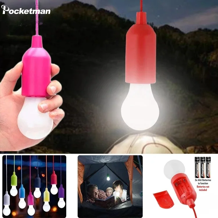 드로스트링 레트로 LED 텐트 랜턴 — 다채로운 무드 조명·야외 파티·캠핑 야간등 — AliExpress 어필리에이트 제품 사진 (평점 4.65)
