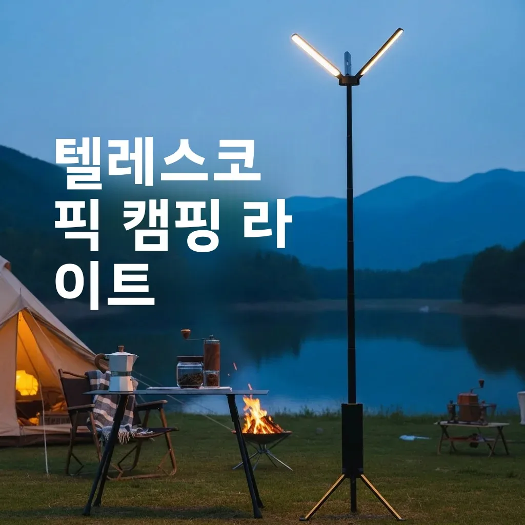 텔레스코픽 캠핑 랜턴 15600mAh — 충전식·접이식·방수 야외 LED (하이킹·텐트용) — AliExpress 어필리에이트 제품 사진 (평점 4.84)