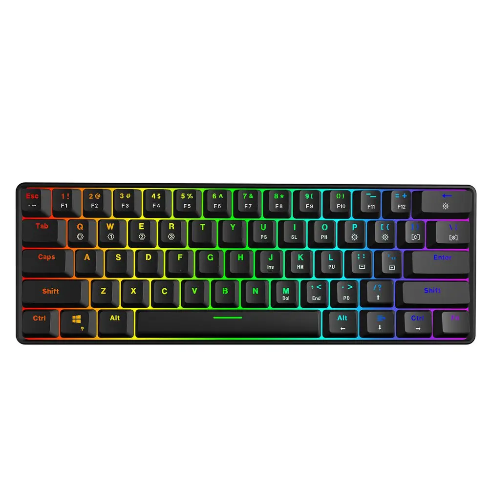 SKYLOONG GK61 — 광축(옵티컬) · 무선 블루투스 · 60% RGB · iPad/데스크탑 호환 — AliExpress 어필리에이트 제품 사진 (평점 4.4)