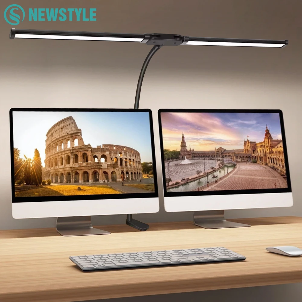 2-Headed LED Desk Lamp — Architect Clamp Eye-Caring Office Home (클램프 멀티헤드) — AliExpress 어필리에이트 제품 사진 (평점 4.7)
