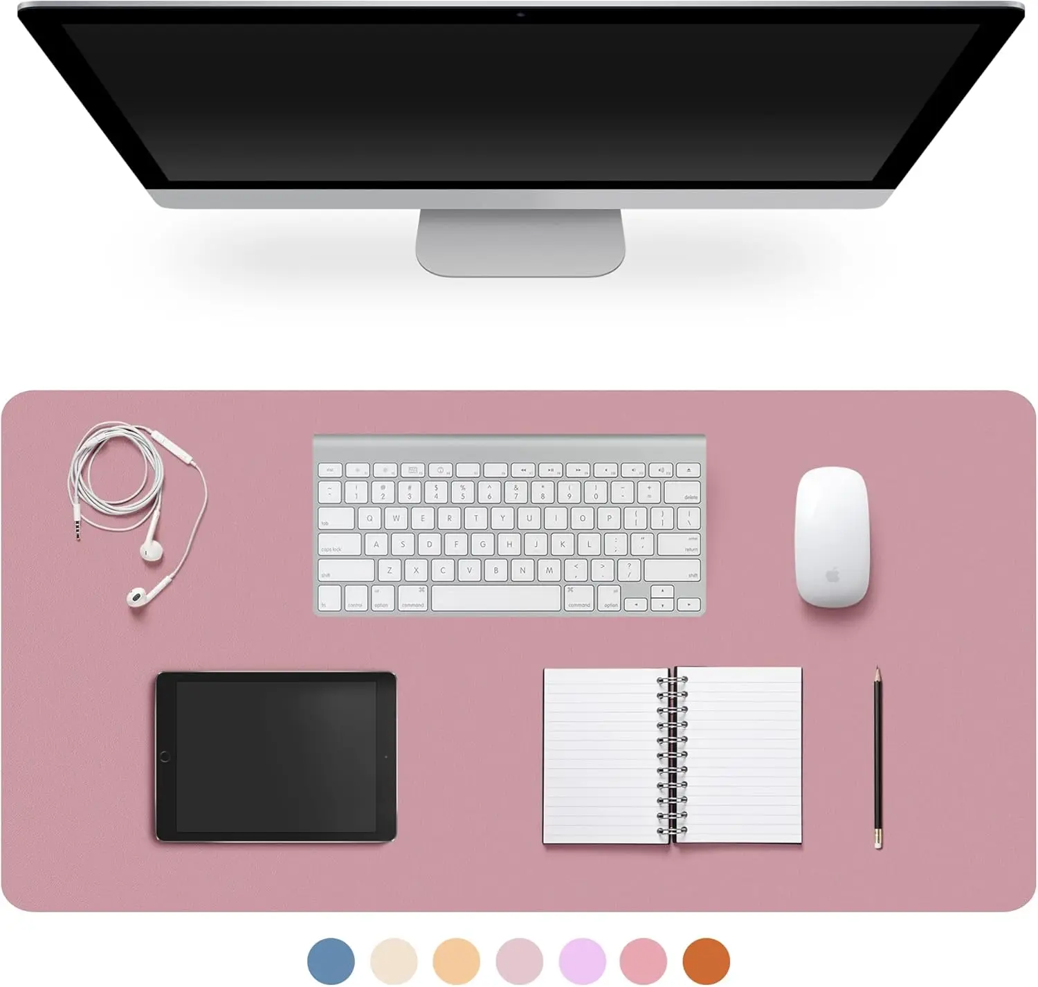 Desk Pad Protector — Non-Slip PU Leather Easy Clean Waterproof Writing Mat (평점 최고) — AliExpress 어필리에이트 제품 사진 (평점 4.9)