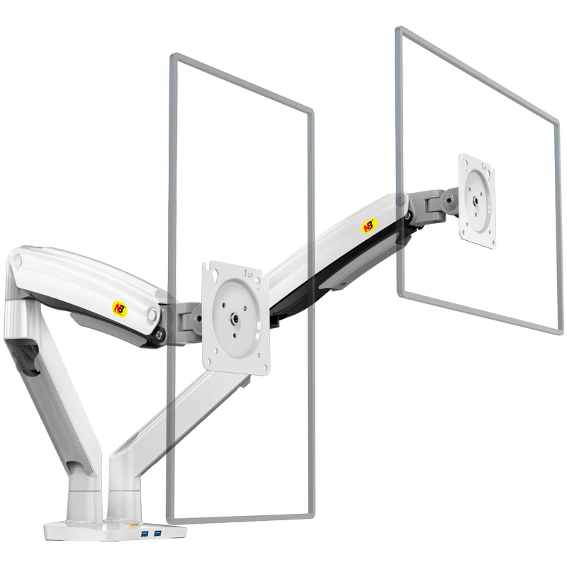 NB North Bayou F195A/G75 Dual Monitor Desk Mount 32" Full Motion Swivel — AliExpress 어필리에이트 제품 사진 (평점 4.7)