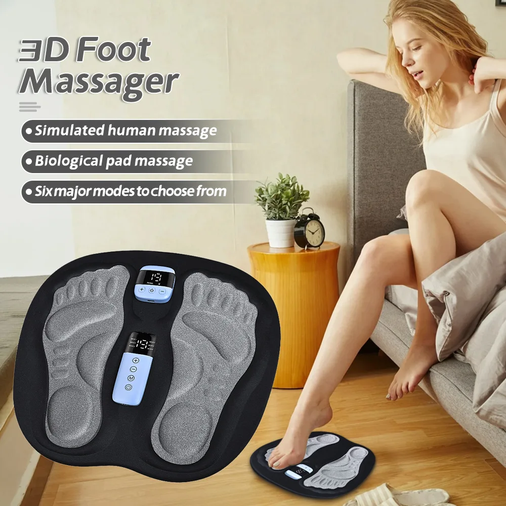 EMS Foot Massager LCD Display — 8 Modes 19 Intensities Multifunctional (다기능 평점 최고) — AliExpress 어필리에이트 제품 사진 (평점 4.9)