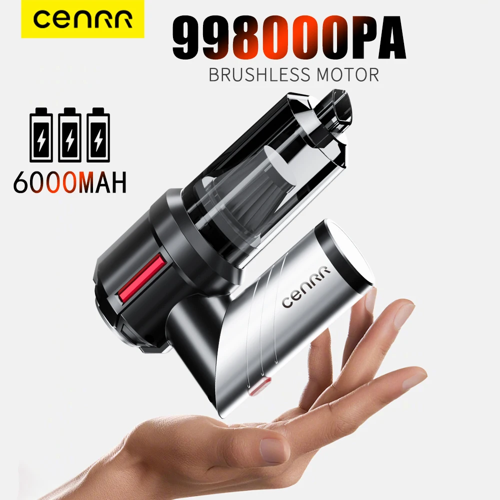 CENRR Car Vacuum Cleaner Mini 998,000Pa Powerful Cordless Portable Handheld Blower — AliExpress 어필리에이트 제품 사진 (평점 4.72)