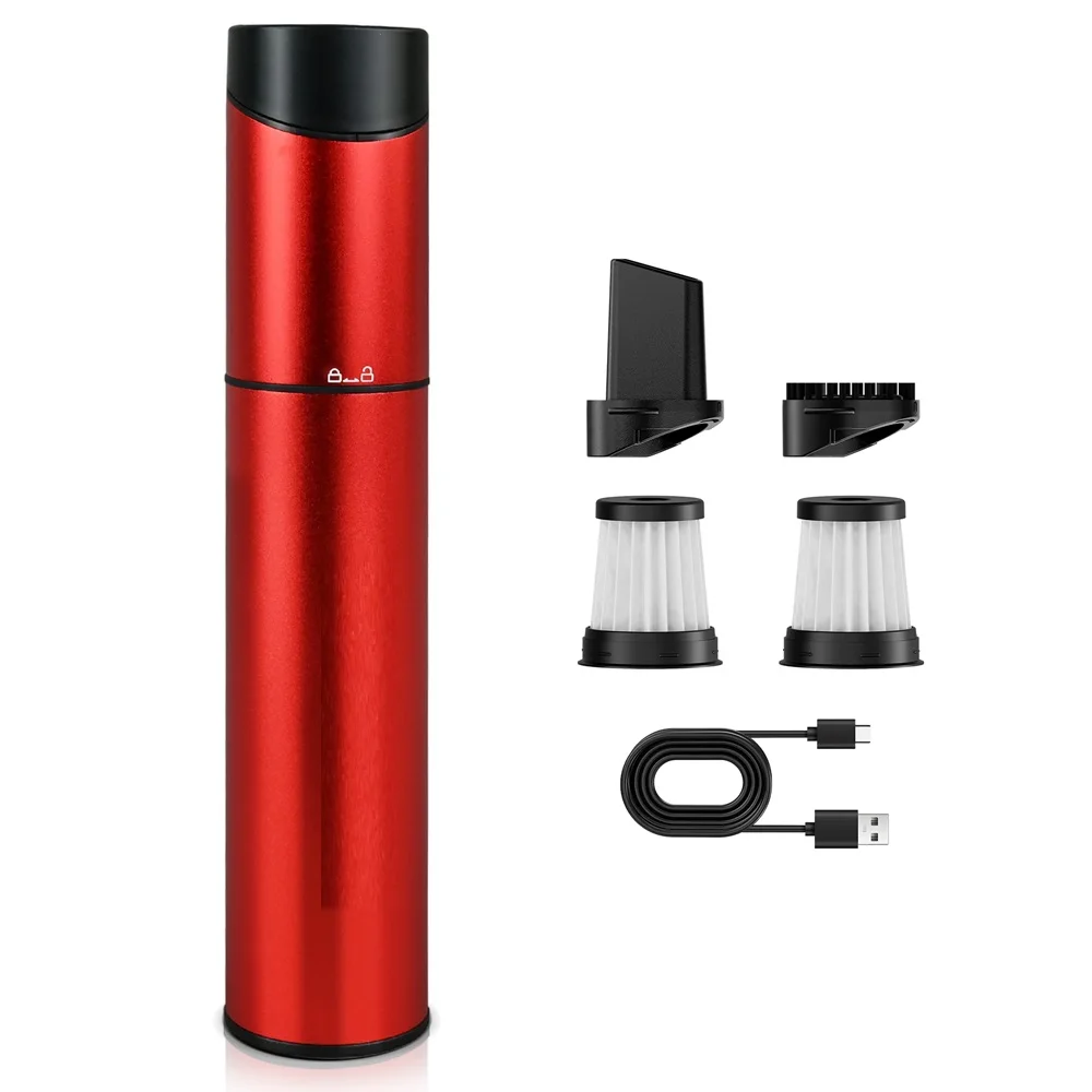 Cordless Laptop Vacuum Cleaner Portable USB Rechargeable Car Vacuum Mini & Cool Model-X (Aluminum Alloy) — AliExpress 어필리에이트 제품 사진 (평점 4.665)