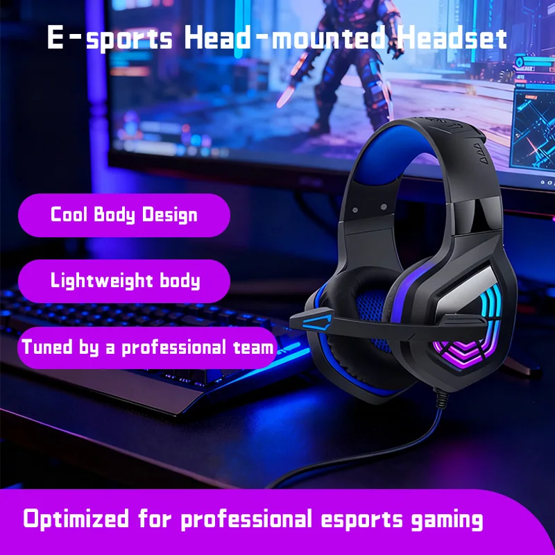 G7 LED Gaming Headset — USB Stereo Surround Wired with Noise Reduction Mic (유선 서라운드) — AliExpress 어필리에이트 제품 사진 (평점 4.6)