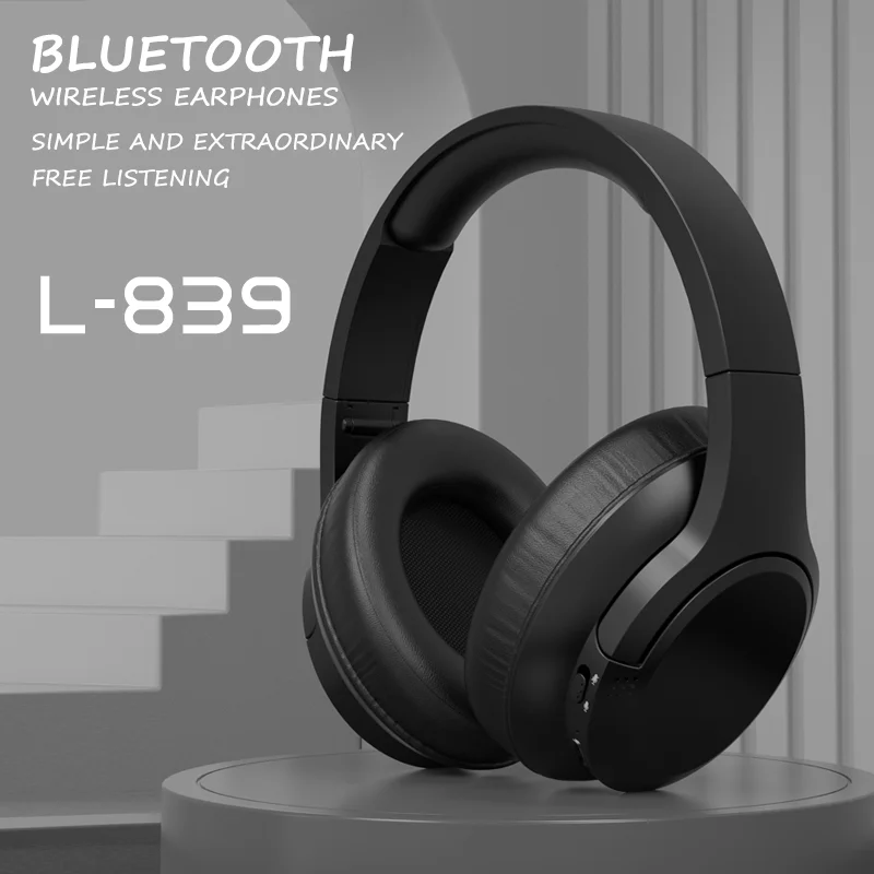 LDON L839 Bluetooth 5.3 Gaming Headset — Foldable Stereo Over-Ear with Mic (가성비 무선) — AliExpress 어필리에이트 제품 사진 (평점 4.7)