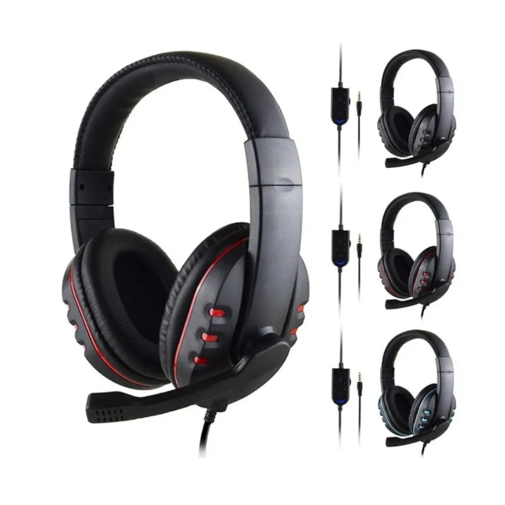 3.5mm Wired Gaming Headset — Stereo Over-Ear for PS4 PS5 PC Switch (초저가 유선) — AliExpress 어필리에이트 제품 사진 (평점 4.5)