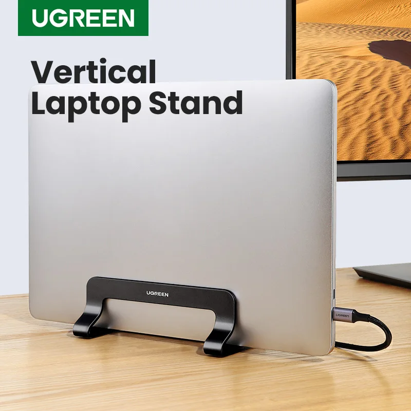 UGREEN Vertical Laptop Stand — 맥북 클램쉘 수직 거치 (트리플 슬롯) — AliExpress 어필리에이트 제품 사진 (평점 4.94)