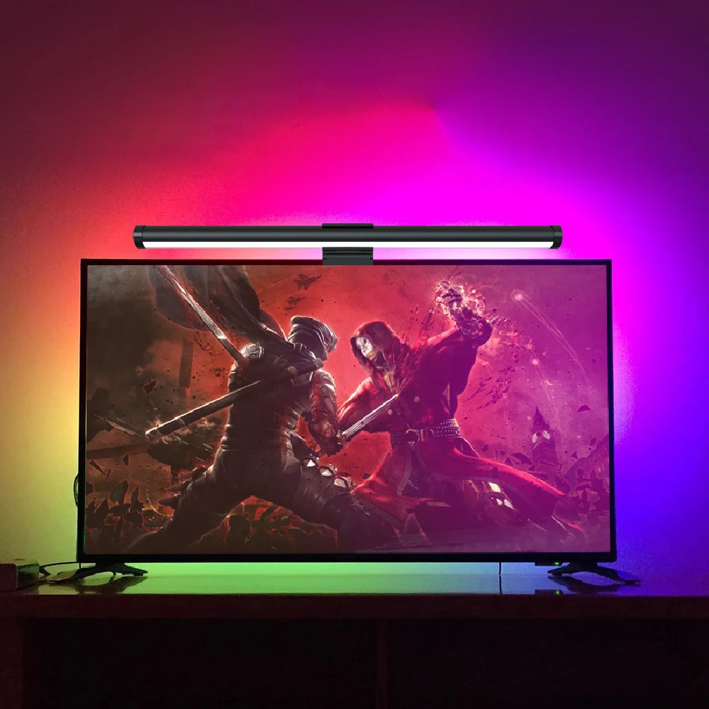 Monitor Light Bar RGB Atmosphere — LED Screen Hanging Light Stepless Dimmable (RGB 입문) — AliExpress 어필리에이트 제품 사진 (평점 4.6)