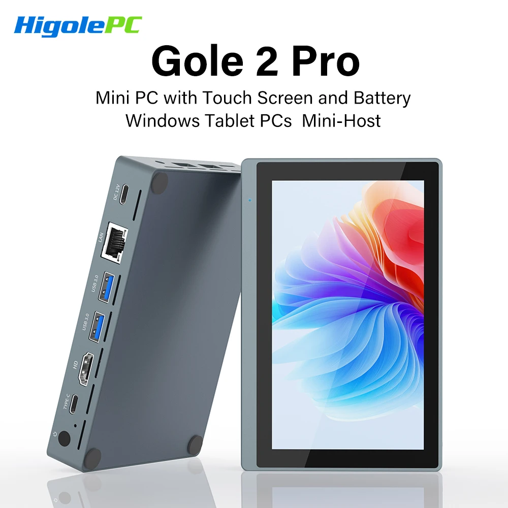 Higole Gole 2 Pro — 5.5인치 터치스크린 + 2500mAh 배터리 내장 (Intel N5095, 8/16GB) — AliExpress 어필리에이트 제품 사진 (평점 5)