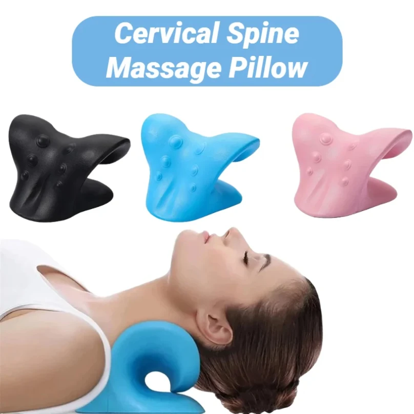 C-Type Neck Shoulder Relaxer — 무전원 경추 견인 릴렉서 (가성비) — AliExpress 어필리에이트 제품 사진 (평점 4.7)