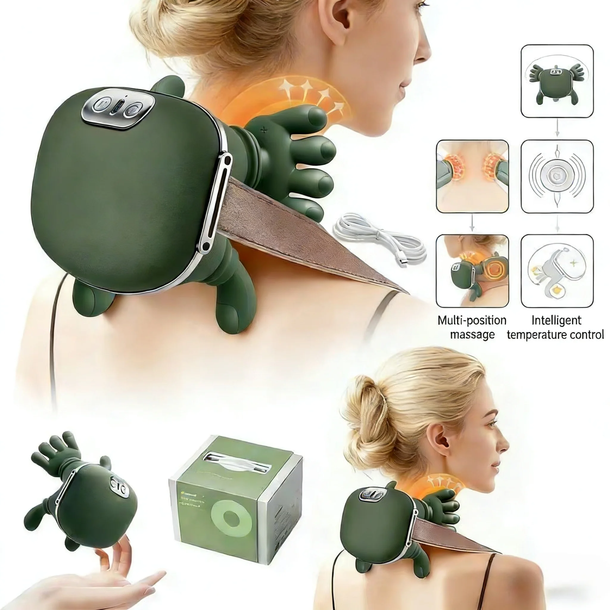 New Bionic Finger Neck Shoulder Massager — 무선 트라페지우스 니더 마사지기 (종합 1위) — AliExpress 어필리에이트 제품 사진 (평점 4.8)