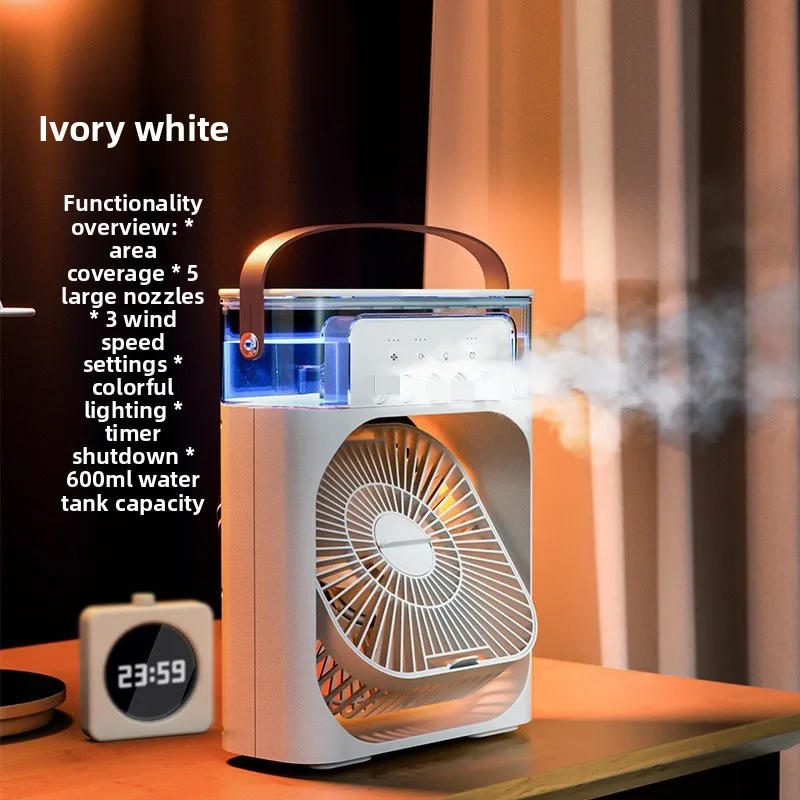 500mL Tank Portable Evaporative Air Cooler — 책상용 증발식 + 가습 + 미스트 — AliExpress 어필리에이트 제품 사진 (평점 4.5)