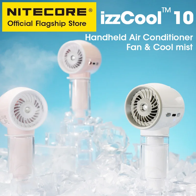 NITECORE izzcool 10 — EDC 휴대용 핸드헬드 에어컨 미스트 분무 미니 팬 — AliExpress 어필리에이트 제품 사진 (평점 4.77)