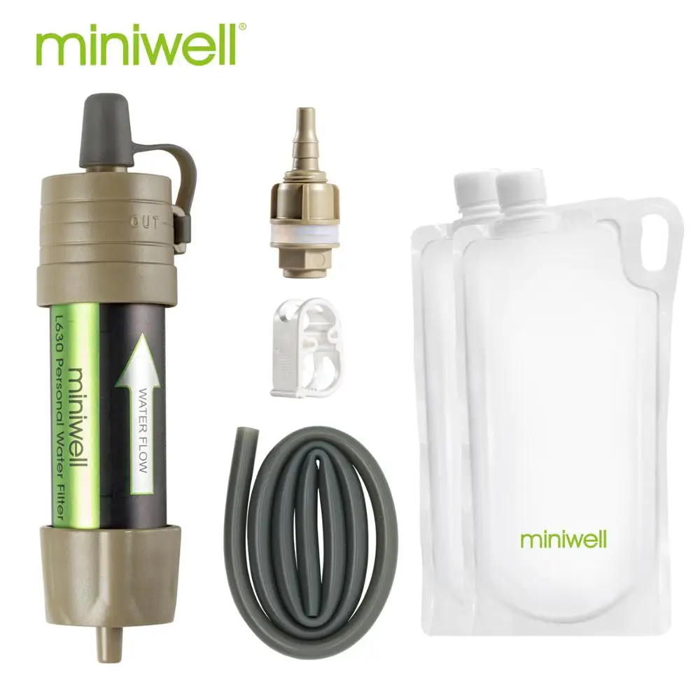 Miniwell L630 Portable Outdoor Water Filter Survival Kit with Bag — 종합 베스트셀러 — AliExpress 어필리에이트 제품 사진 (평점 4.98)