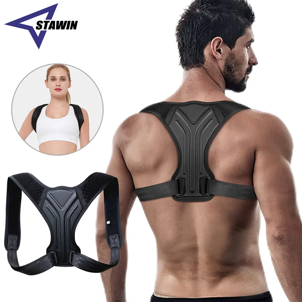 Adjustable Back Shoulder Posture Corrector Belt — Clavicle Spine Support Home Office Sport Brace — AliExpress 어필리에이트 제품 사진 (평점 4.4)