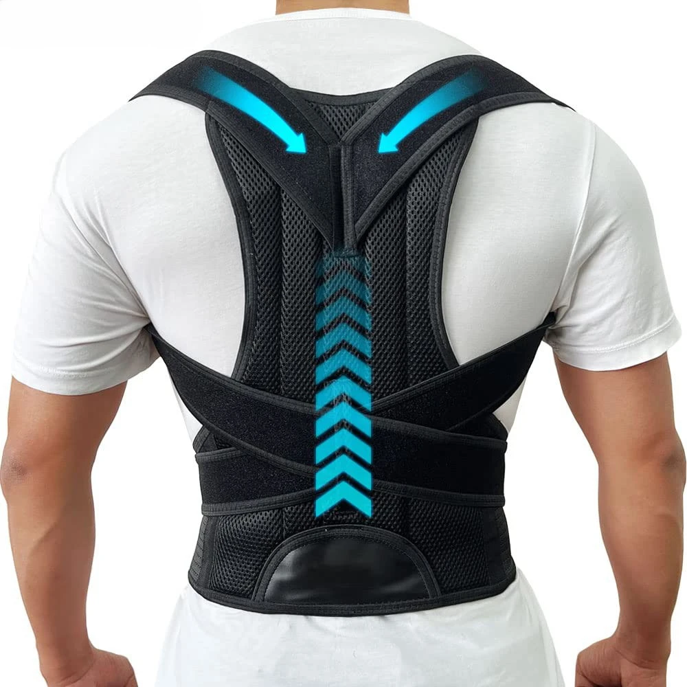 Back Brace Posture Trainer — Lumbar Support + Shoulder Brace 요추+어깨 통합형 (프리미엄) — AliExpress 어필리에이트 제품 사진 (평점 4.6)