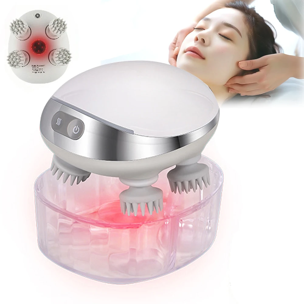 Smart Head Massager with Base — 전동 스마트 헤드 마사지기(레드라이트) (전동 프리미엄) — AliExpress 어필리에이트 제품 사진 (평점 4.9)