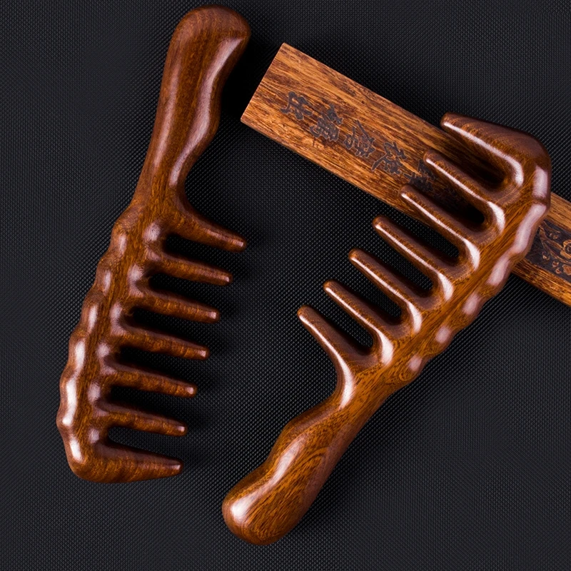 Wooden Massage Comb Head Scalp Massager — 우드 두피·바디 마사지 빗 (최다 판매) — AliExpress 어필리에이트 제품 사진 (평점 4.9)
