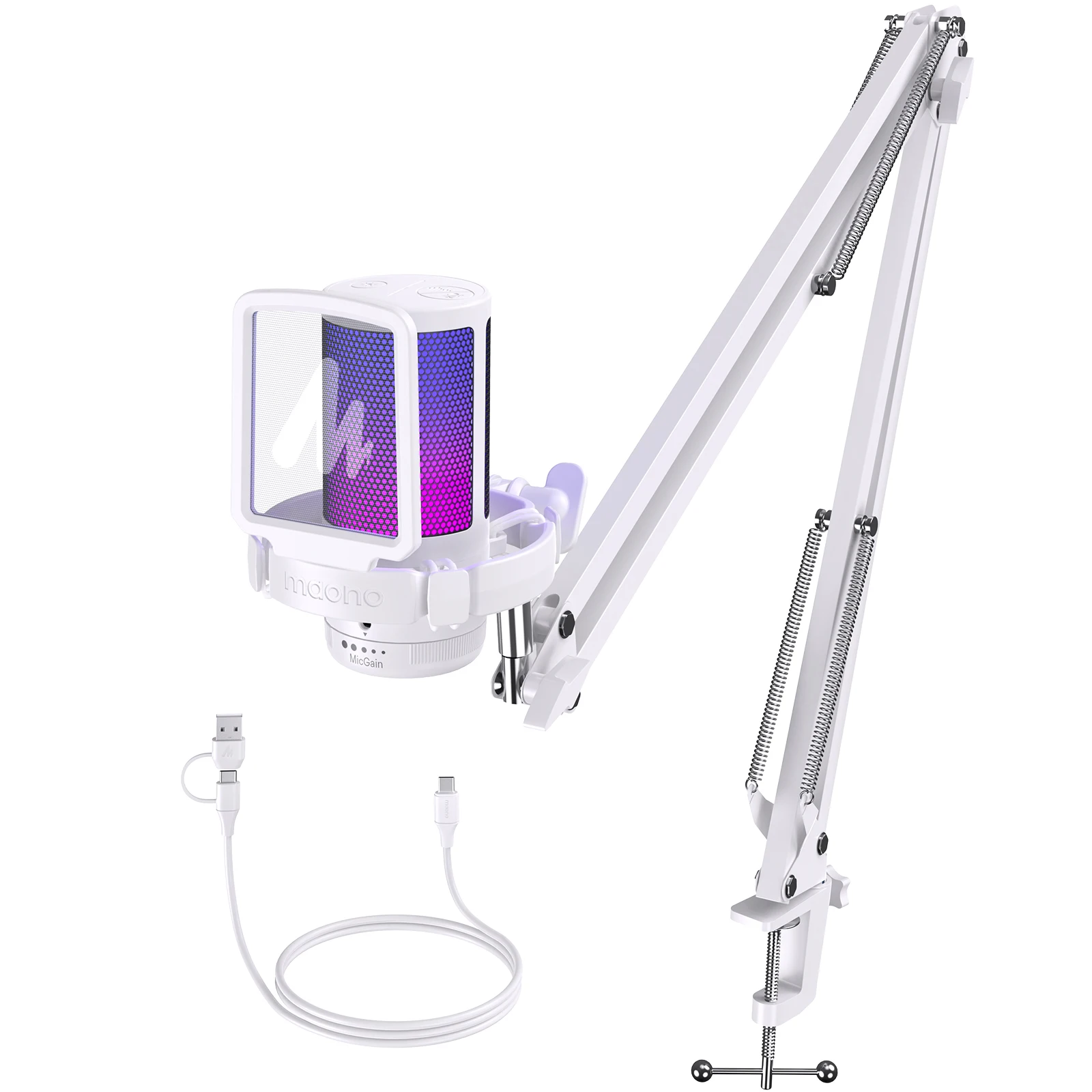 maono Gamerwave DGM20S USB Condenser Mic RGB — 콘덴서 RGB 업그레이드 — AliExpress 어필리에이트 제품 사진 (평점 4.8)